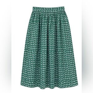 COS A-Line Geometric Midi Skirt